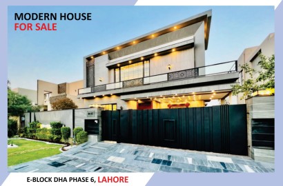 Modern Lavish House for Sale in E-BLOCK DHA Phase 6 in Lahore. Quick sale
